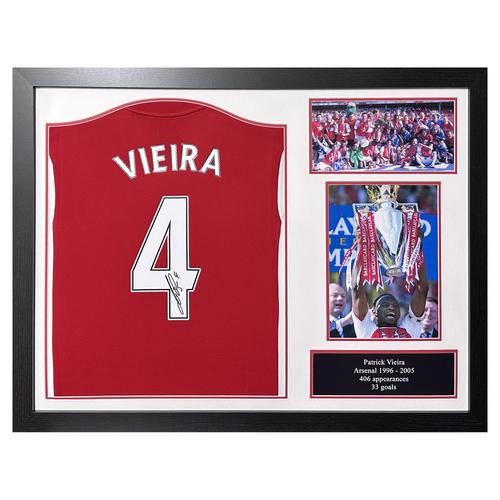 Arsenal Patrick Vieira signiertes Trikot