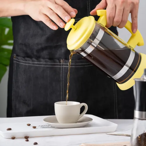 1000ml Kaffee kessel Kanne Französisch Presse hitze beständige Kaffeekannen Kaffee Teekanne haltbare