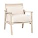 Mid-Century Accent Chair Arm Chair with Lumbar Pillow,Retro Round Rattan Back Upholstered Accent Chair for Living Room