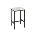 Bar Table with Metal Frame Small Kitchen Table, High Top Pub Table For Living Room - 23.6”D x 23.6”W x 35.4”H