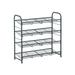 4 Tier Stackable Shoe Rack - 10.8”D x 27”W x 25.6”H (27.5 x 68.5 x 65 cm)