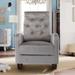 High Back Rocking Chair Sofa Nursery Chair Rocker Single Sofa Modern Lounge Armchair Nursery Nap Chair Slipper Chair