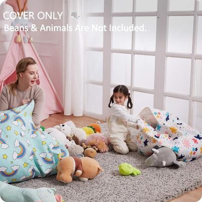 Storage Bean Bag Chair Cover Only for Kids