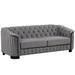82" Mid Century Modern Sofa with Rubber Wood Legs,Velvet Upholstered Sofa Couch,Sofa with Thick Removable Seat Cushion