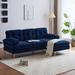 83" Mid-Century Modern Design Sectional Sofas Couches Velvet L-Shaped Couches For Living Room, Bedroom,3 Seat