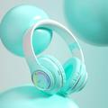 GBSELL Over-Ear Headphones Over-Ear Headphones Over-Ear Headphones Gradient Colored Light Emitting Bluetooth Headphones Popular Game Wireless Headphones