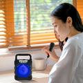 Ersazi Bluetooth Speakers Wireless New Bluetooth Speaker With Microphone Outdoor Bluetooth Subwoofer Speaker Cool Rgb Luminous Light Effect Wireless Bluetooth Speaker In Clearance Blue