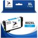 802XL Cyan Ink Cartridges for Epson 802XL Ink Cartridges Combo Pack for Epson 802 Ink Cartridges 802 XL Works with Epson Workforce Pro WF-4740 WF-4730 WF-4734 WF-4720 Printers (1 Cyan)