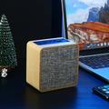 Ersazi Kids Speaker Wooden Cloth Wireless Bluetooth Small Speaker Classic Design Gift Decoration Portable Mini Outdoor Speaker (Bluetooth/Aux/Tf) In Clearance Yellow