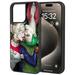 Compatible with iPhone 15 puls (6.7 ) Phone Case (Matte Hard Back(PC) & Soft Edge (TPU))-Harley Quinn 3ZJ2398
