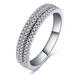 Band Diamond Ring Stainless Steel Inlaid With Diamond To Metabolism Lymphatic Drainage Ring Fast Heating