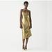 J. Crew Skirts | J.Crew Gwyneth Slip Dress In Gold Lam | Color: Gold | Size: Various