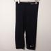 Nike Pants & Jumpsuits | Nike Pro Black Cropped Workout Legging Xs | Color: Black | Size: Xs