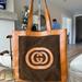 Gucci Bags | Authentic Gucci Suede Ophidia Tote | Color: Brown/Tan | Size: Os