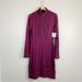 Athleta Dresses | Athleta Womens Sawtooth Dress Purple Cable Knit Sweater Mini Dress Medium M | Color: Purple | Size: M