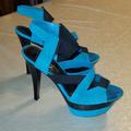 Jessica Simpson Shoes | Black And Blue Jessica Simpson Shoes Great Condition As You Can On Picture | Color: Black/Blue | Size: 10