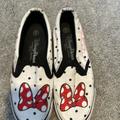 Disney Shoes | Minnie Mouse Slip On Shoes (Not Vans) Size 6 | Color: Red/White | Size: 6