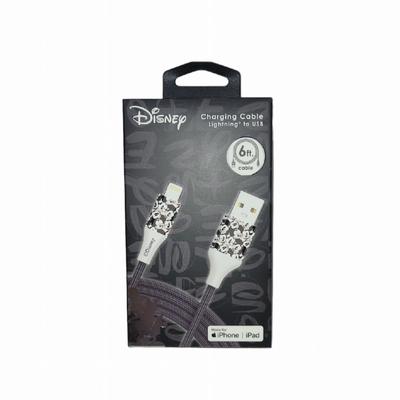 Disney Cell Phones & Accessories | Disney Mickey Mouse 6ft Iphone/Ipad Charging Cable Lightning To Usb - New | Color: Red/Tan | Size: Os