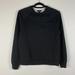 J. Crew Shirts | J Crew Sweatshirt Mens Medium Crew Neck Fleece Lined Black Warm Pullover | Color: Black | Size: M