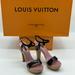 Louis Vuitton Shoes | Louis Vuitton Ladies Heels Black/Pink Size 38.5 Lv 8.5 Us 100% Authentic | Color: Black | Size: 8.5