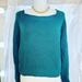 Anthropologie Sweaters | Anthropologie Lush Womens Large Emerald Green Square Sweater Long Sleeve Knit P | Color: Green | Size: L