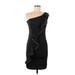 Betsy & Adam Cocktail Dress: Black Dresses - Women's Size 6