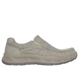 Skechers Men's Relaxed Fit: Cohagen - Vierra Sneaker | Size 9.0 Extra Wide | Taupe | Textile/Synthetic | Vegan