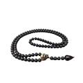 WORLD WIDE GEMS black onyx Stone Mala Beads, 108 Mala Necklace, Knotted Mala, WWG Necklace, Yoga Jewelry Meditation Beads Spiritual Jewelry Boho Jewelry