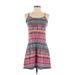 Xhilaration Casual Dress - A-Line Scoop Neck Sleeveless: Pink Dresses - Women's Size X-Small