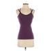 Beyond Yoga Active Tank Top: Purple Solid Activewear - Women's Size X-Small