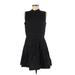 G-Star RAW Casual Dress - A-Line Mock Sleeveless: Black Solid Dresses - Women's Size Medium