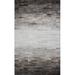 Black/Gray Rectangle 1'6" X 1'6" Area Rug - AllModern Deanna Striped Handmade Flatweave Grey Area Rug Leather | Wayfair