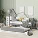 Harper Orchard Nante Daybed w/ Trundle in Gray | 66.2 H x 44.8 W x 79.5 D in | Wayfair 3543F2679FF0420CB8146A329DE0D471