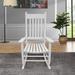 Winston Porter Nezha Outdoor Chair, Wood in Gray/White | 46.5 H x 26 W x 33.5 D in | Wayfair F93B307BEDB2485DA409D3E369598F2F
