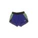 Adidas Athletic Shorts: Blue Color Block Activewear - Women's Size X-Small