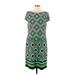 Jessica Howard Casual Dress - Shift: Green Dresses - Women's Size Large