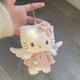 Hallo Kitty rosa Rock Plüsch Anhänger Anime Cartoon Sanrio Hello kitty Flügel Puppe Schlüssel bund