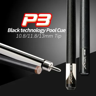 PREOAIDR 3142 P3/6 Pool-Queue-Set, Billard, Ahorn, Kohlefaser, Technologie, Welle, Pool-Queue, Uni-Loc-Joint-Queue-Set, 10,8/11,5/12,8 mm Image