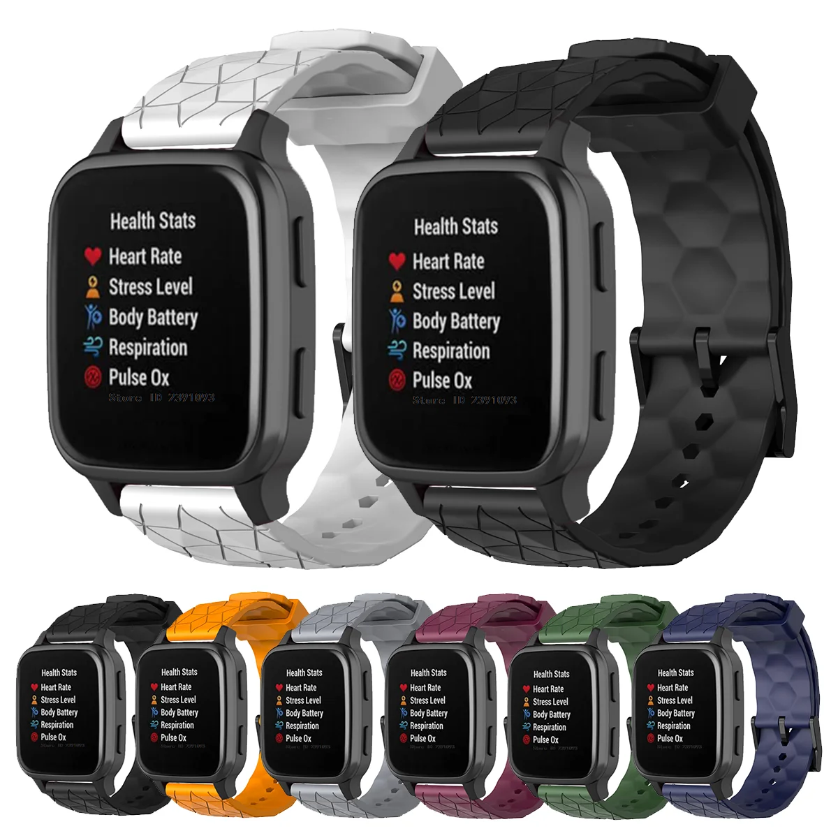 Silikon armband für Garmin venu sq Smartwatch Armband für Garmin venu vivoactive3 4 forerunner245 amazfit bip u Armband Image