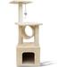 Open Box Zone Tech Pet Cat Tower Tree Safe Beige 36 x 13.3 Cat Tree Tower - BEIGE