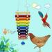 Colorful Bird Xylophone Toy Suspensible Funny Xylophone Toy with 8 Metal Keys Bird Cage Toy Accessories for Chicken Bird Parrot Parrot Parakeet Budgies Love Birds