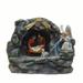 Northlight 18.5 Holy Family and Angel Religious Nativity Fountain with Lamp Tabletop Christmas