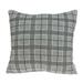 20" x 7" x 20" Transitional Gray Accent Pillow Cover With Poly Insert