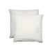 18" X 18" X 5" Ivory Mink Faux Pillow 2 Pack