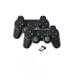 Wireless Controller for PS3 2.4G Dual Vibration Game Controller Remote for PlayStation 3 PS3 Black