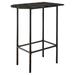 23.75" x 35.5" x 41" Grey Mdf Metal Accent Table