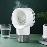 Tejiojio Home Gifts USB Mini Refrigerated Wind Conditioner Small Chiller Portable Mobile Humidification Night Light Desktop Water-cooled Fan Plug-in Model