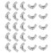 Uxcell 1/4 -20 Wing Nuts 25Pcs 304 Stainless Steel Fasteners Parts Butterfly Nut Smooth Finish for Repair Install