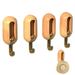 Adhesive Hooks Wall Hooks Key Hooks for Wall Decorative Key Holder Rack Self Adhesive Wall HooksWood color