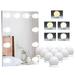 MIFAN Vanity Mirror Lights 5m USB Cable Hollywood Mirror Lights 5 Lights Modes 3200K-6500K 10 Dimmable Bulbs LED Makeup Light Adjustable 5 Brightness Modes